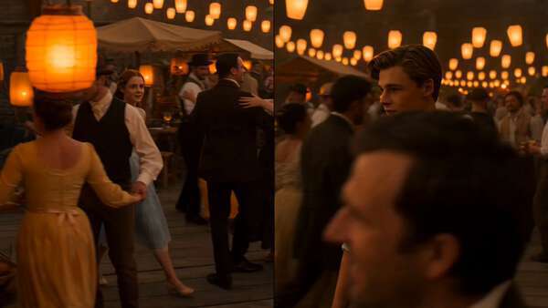 Split-Screen Harbor Festival — Dual Perspective