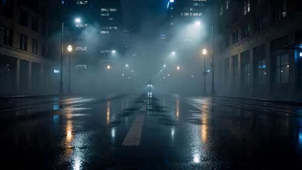 Night City Motorbike Chase