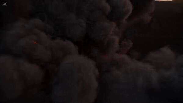 Volcanic Eruption FURY Text Effect
