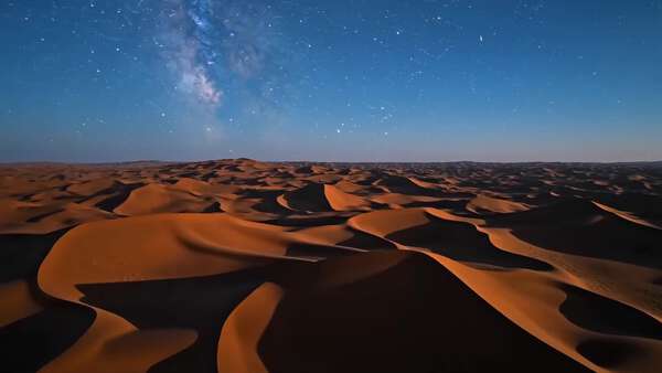 Dubai Desert Safari Night Scene
