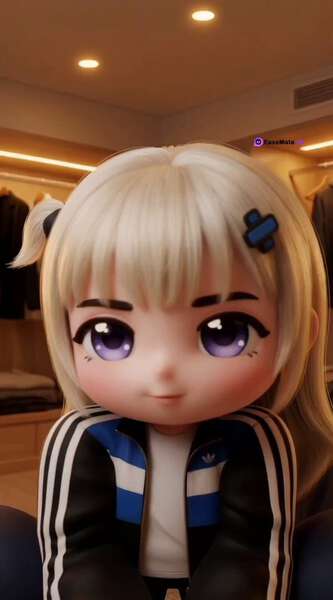 Kling Motion Control Anime Chibi Girl