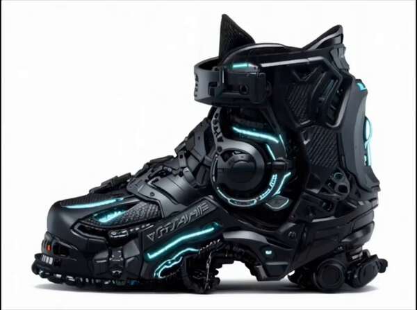 Cyberpunk Rollerboot Morphing Product Loop