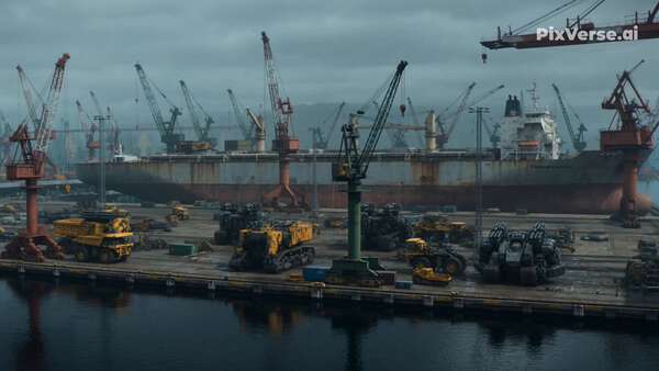 Industrial Shipyard Mech Battle
