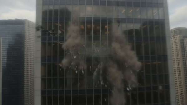PixVerse FPV Skyscraper Collapse