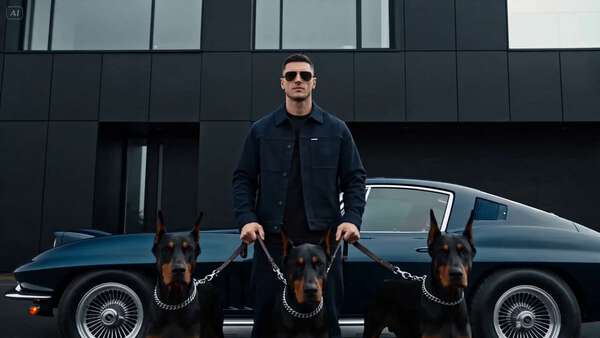 Doberman & Supercar Luxury Lifestyle Short