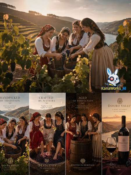 Douro Valley Wine Advertisement