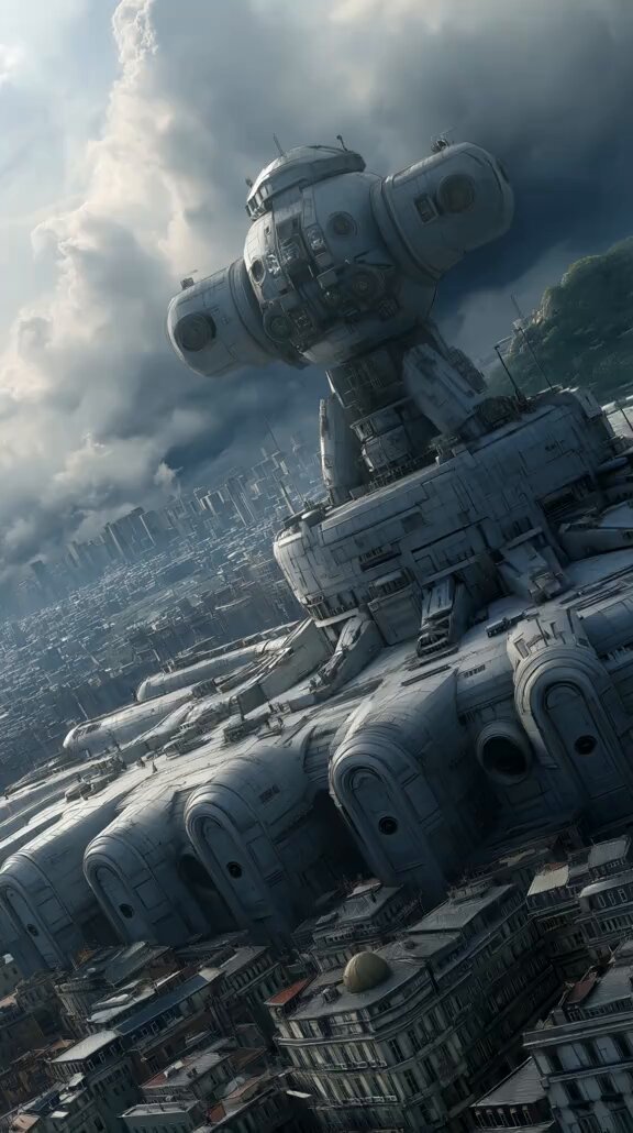 Mecha Robot Missile Launch