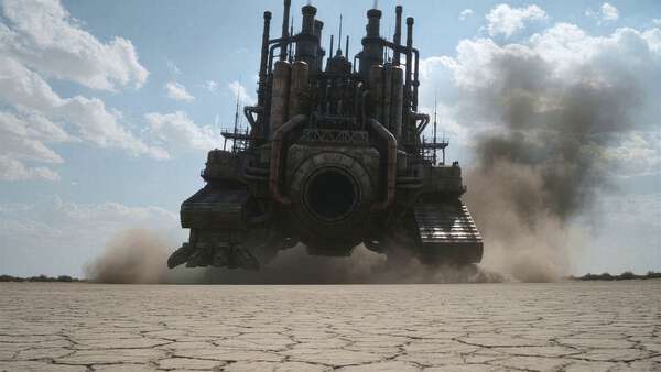 Walking Factory in Wasteland