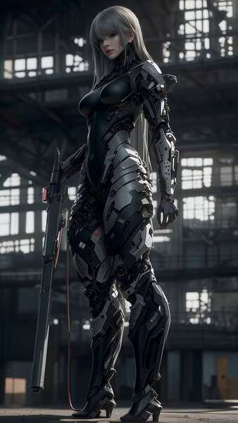 Cyberpunk Female Warrior