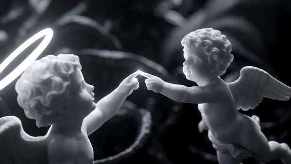 Marble Cherub Divine Geometry Sequence