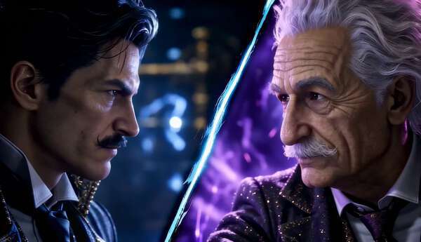 Tesla vs Einstein Tekken Battle