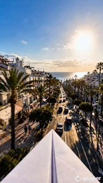 Paper Airplane FPV Over Marbella
