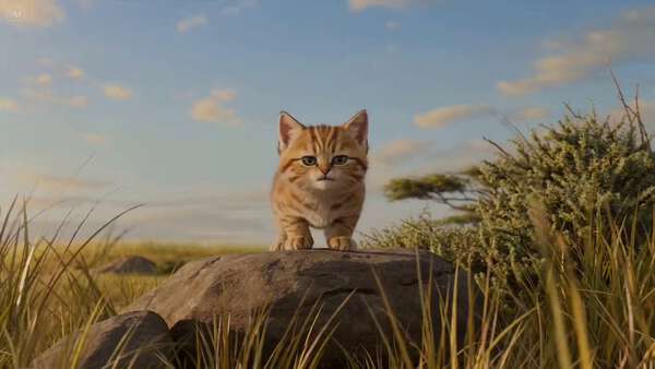 Tiny Kitten Mighty Roar