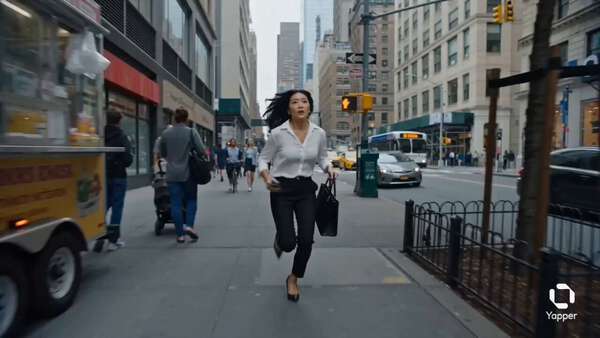 Office Girl Running