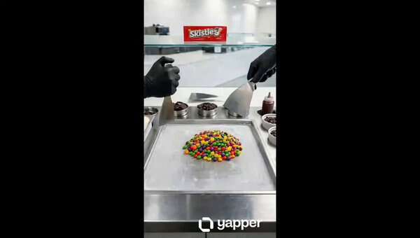 Liquid Silk Rainbow Ice Cream Pour