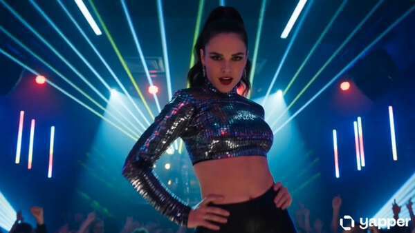 Nightclub Performer Neon Dance