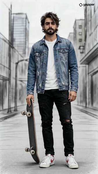 Urban Skateboarder Freestyle Sequence