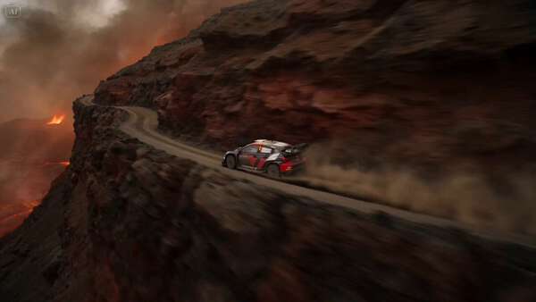 Volcanic Wingsuit Stunt