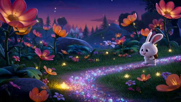 Cute Bunny Star Adventure