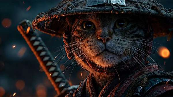 Cat Samurai: Burning Temple Cinematic