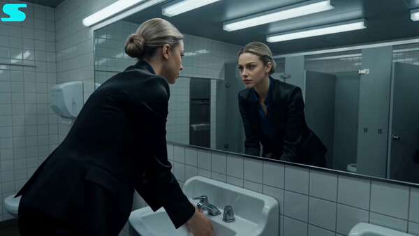 Assassin vs Elite Woman: Restroom Fight Scene