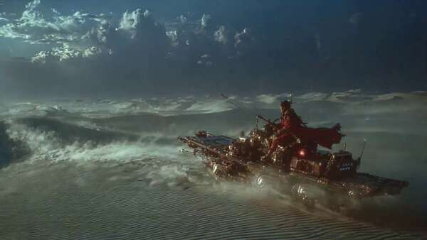 Spaceship Pilot Desert Continuous Take