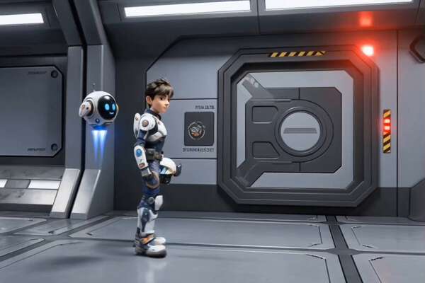 Young Explorer and Floating Robot