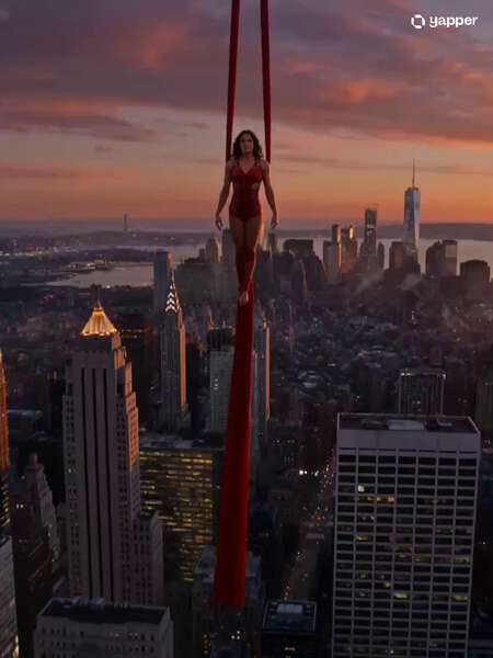 Aerial Queen Silk Ribbon Dance