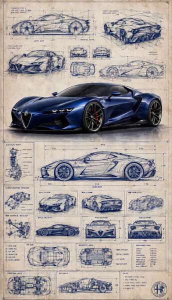 Alfa Romeo Blueprint 3D Reveal