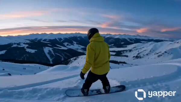 FPV Snowboard Sequence