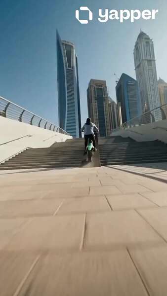 Motocross Dubai Burj Khalifa Stunt