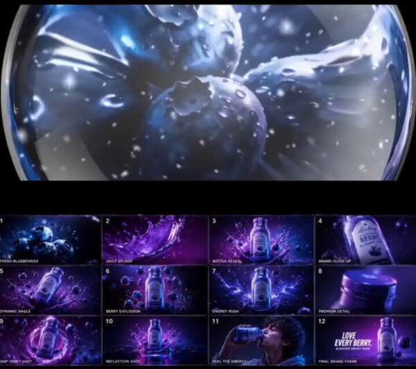 Blueberry Energy Drink Commercial