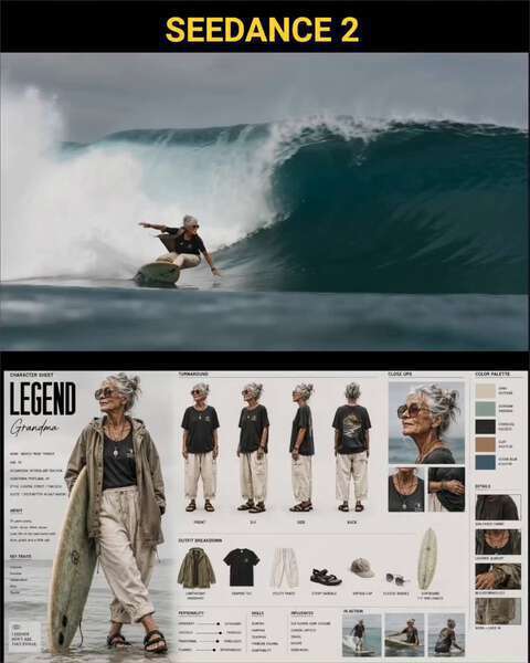 Legendary Grandma Surfer