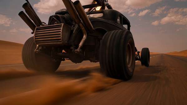 Post-apocalyptic Desert Warrior Chase