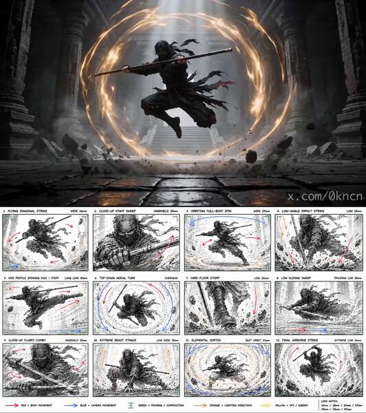 Masked Ninja Storyboard to Seedance