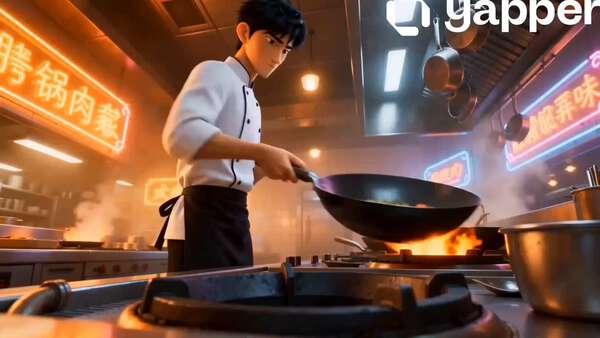 Dragon Wok Fire Kitchen Sequence