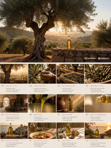 Olive Grove to Harvest Storyboard