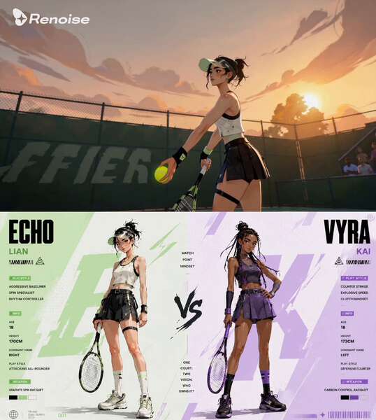 Youthful Sports Anime Tennis Duel