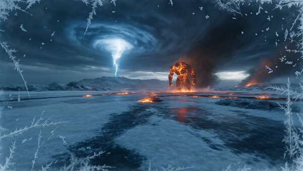Ice vs Fire Elemental Battlefield POV