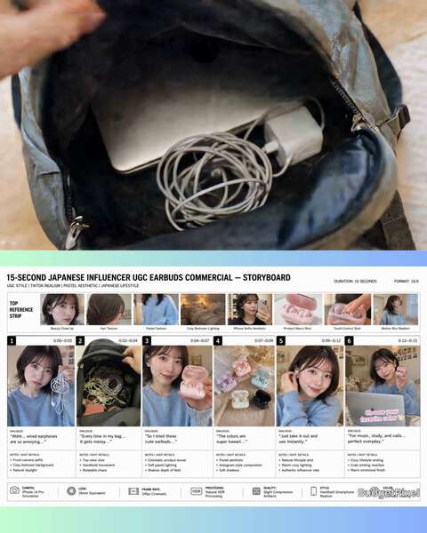 Japanese Earbuds UGC Commercial