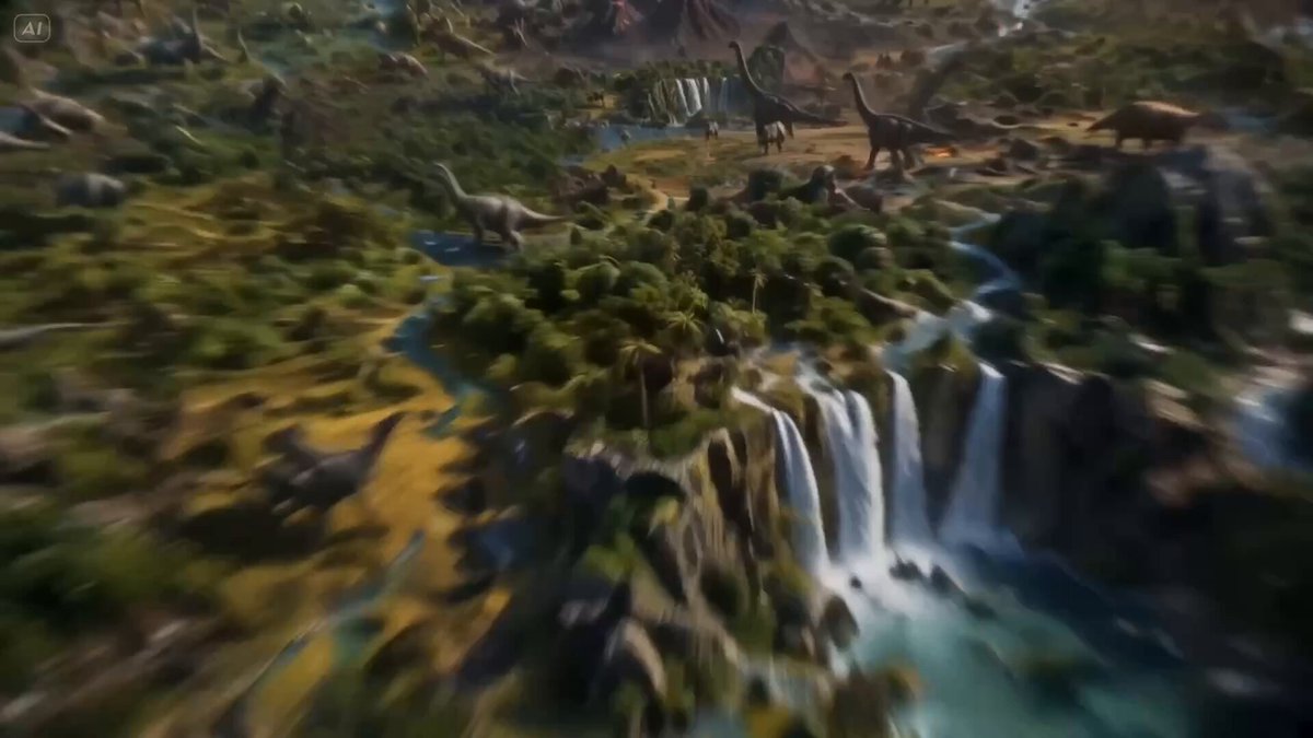 FPV Drone Dinosaur World Flight