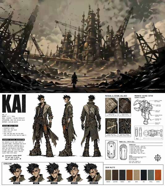 Kai Iron Tide - GPT Image to Seedance 2 Animation